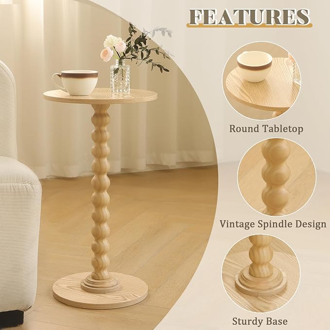 Round Side Table, Small Drink Table - Image 5