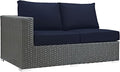 Modway EEI-1858-CHC-NAV Sojourn Wicker Rattan Outdoor Patio Coffee Table by Modway