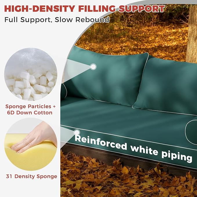 Olefin Twin Outdoor Mattress Package Daybed Cushion Set，Twin Size Porch Swing - Image 4