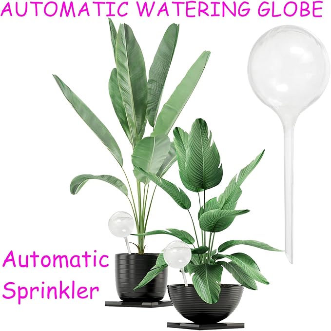 10 PCS Large Clear Plastic Watering Globes, Plant Self-Watering Bulbs, Flower - Image 4