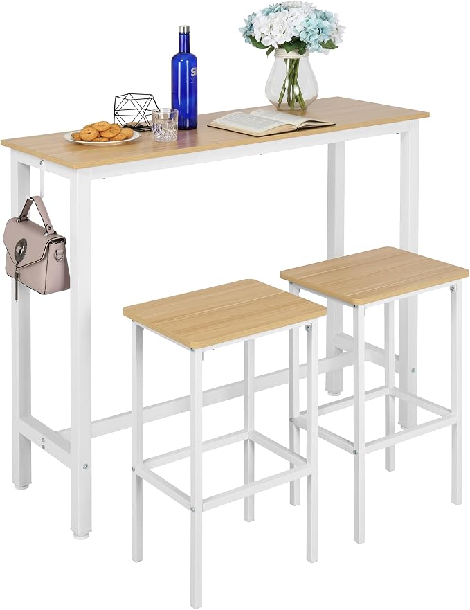 Finnhomy 47" Industrial Bar Table Set by Finnhomy
