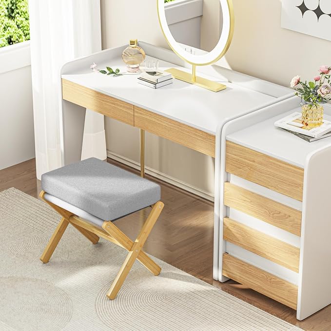 Foldable Foot Stool Ottoman, Modern Foot Rest - Image 6