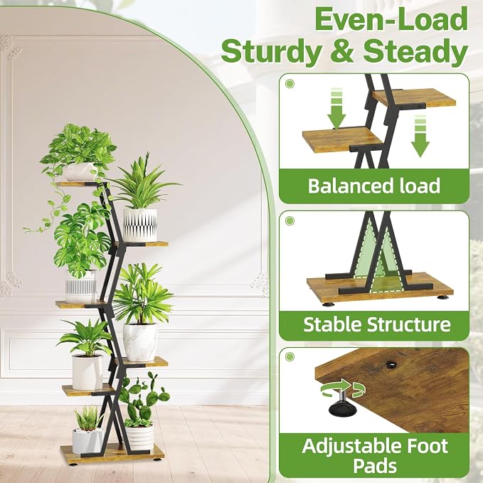 iDavosic.ly 5 Tier Indoor Plant Stand - Image 2