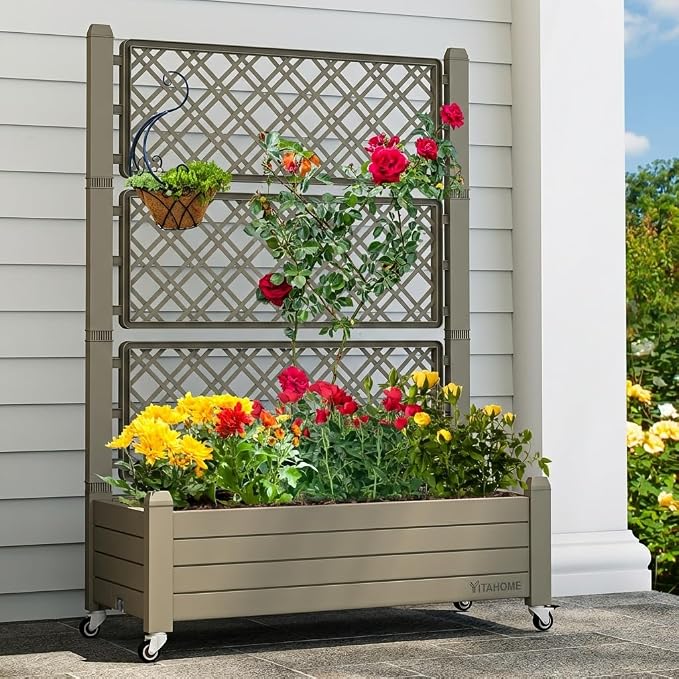 YITAHOME 3.6x1.5x5 FT Planter Box Trellis by YITAHOME