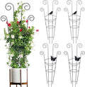 ZOUTOG Trellis for Climbing Plants Indoor 4 Pack 30 Inch, Rustproof Metal by ZOUTOG