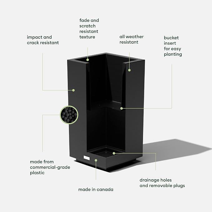 Veradek Block Series Pedestal Planter - Image 2
