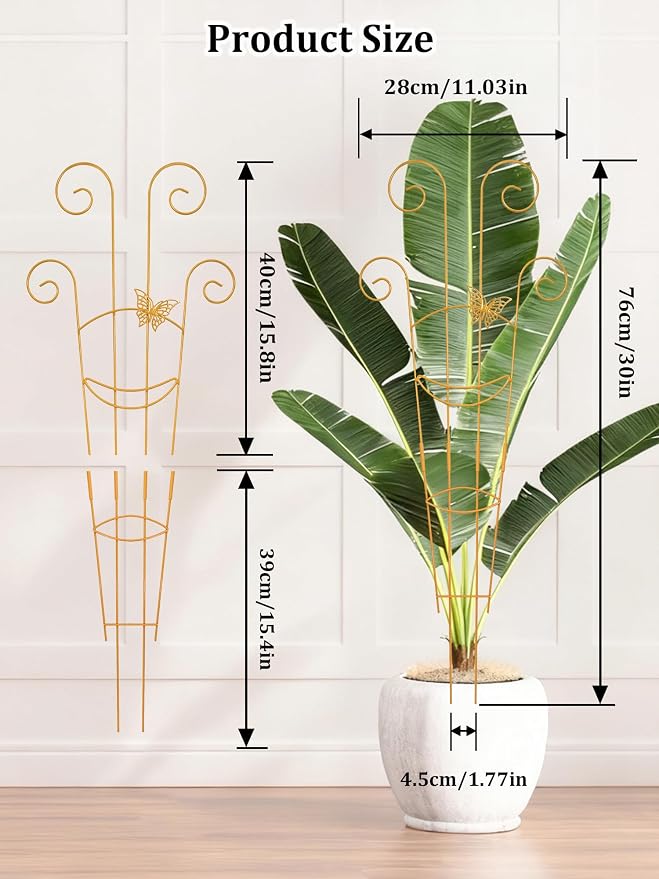 2 Pcs Tall Trellis for Potted Plants, Plant Pothos Climber Support for Monstera - Image 2