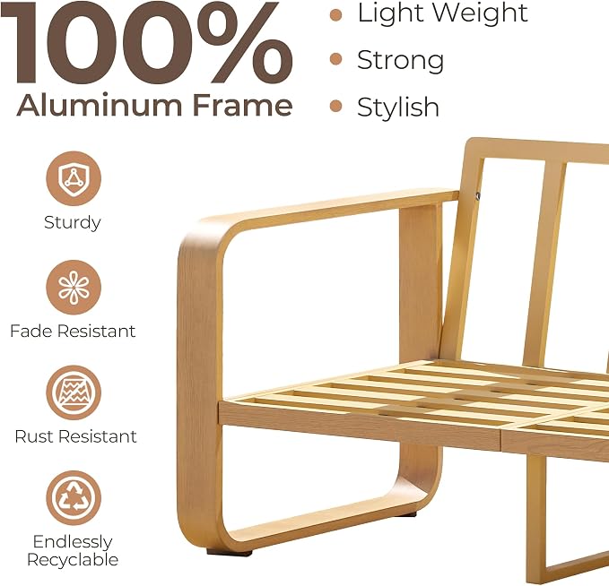 CHITA Outdoor Chairs Set of 2, Outdoor Furniture Set - Image 4