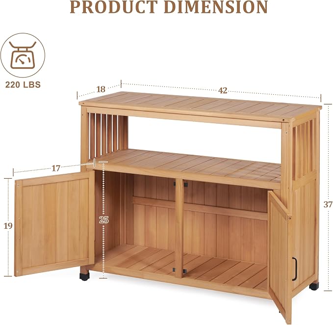 Mederlo Wooden Patio Bar Table Set - Image 4