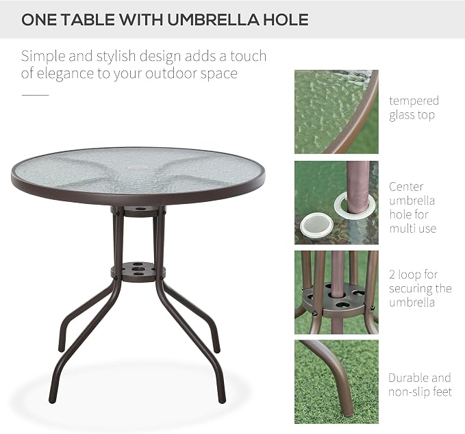 Outsunny 6 Piece Patio Dining Set - Image 5