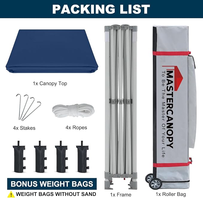 MASTERCANOPY Pop Up Canopy Tent Commercial Grade 10x15 Instant Shelter - Image 8