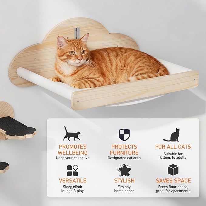 XiaZ Cat Wall Hammock Mounted Bed - Image 5