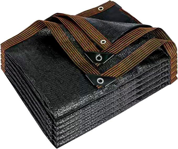 90% Black Shade Cloth, 24x24 FT Mesh Tarp Sun Shade Cloth by IMSGVIFO
