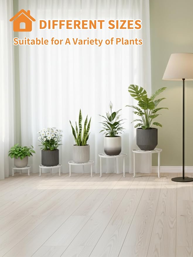 5-Pack Metal Plant Stand for Heavy Potted Plant for Home Indoor and Outdoor - Image 7