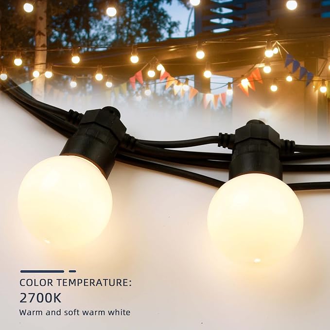 PURPLE LEAF Solar Led String Lights Outdoor Shatterproof 24 Ft 12 Waterproof - Image 2
