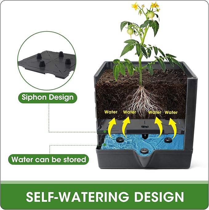 MQFORU 2 Packs Raised Garden Bed Tomato Planter - Image 3