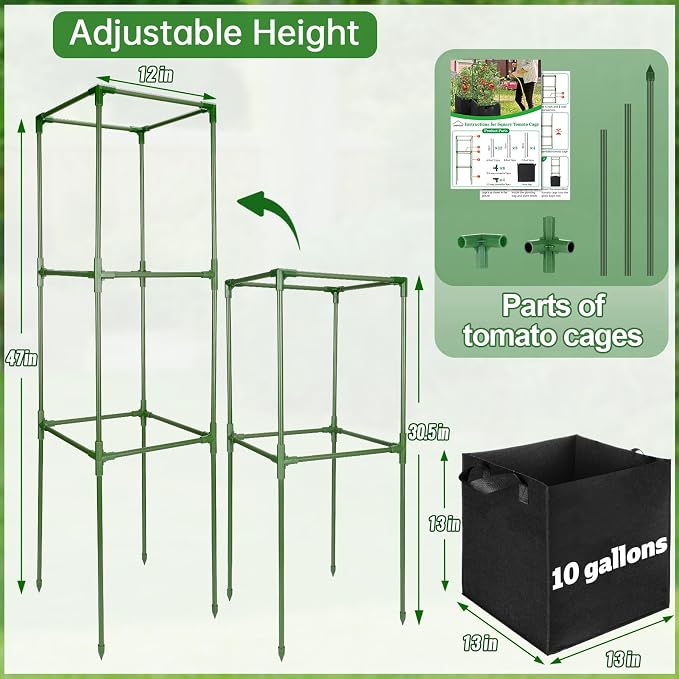ANPHSIN 3 Sets Tomato Cages - Image 5