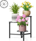 3 Tier Plant Stand Outdoor Tall Metal Corner Plant Stand by Unknown