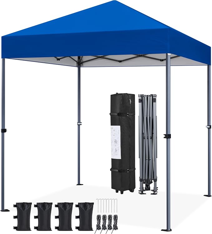 Yaheetech 6.6×6.6 Pop Up Canopy Easy Set-up Tent, Portable Outdoor Canopy by Yaheetech