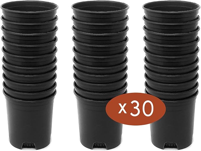 Wholesale Bulk Nursery Pot 4 Inch Black Plastic Planters 30-Pack 0.25 Gallon - Image 2