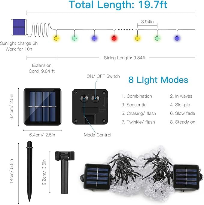 suddus Solar Lights for Outside, Solar Light for Tree, Fence Decorations. - Image 4