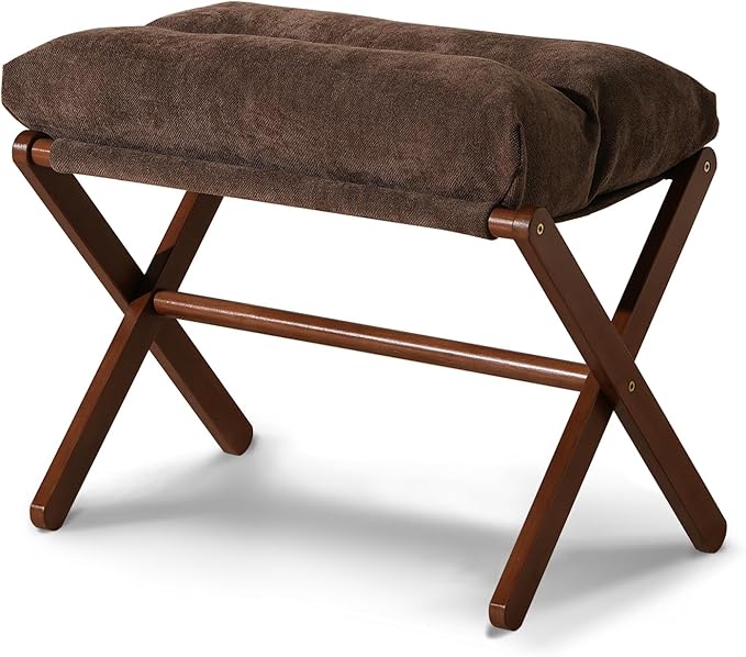 Ottoman Foot Rest- Bamboo Folding Stool, Foot Stools Small Ottman by Baveke