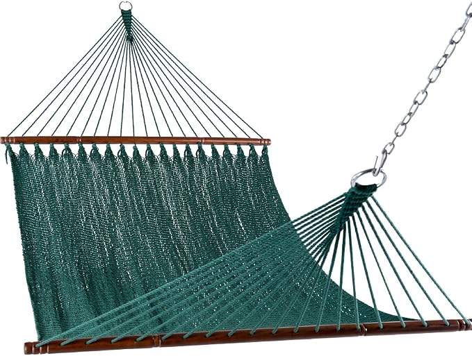 Lazy Daze Hammocks 10.5 FT Double 2 Person Caribbean Rope Hammock, Hand Woven by LazyDazeHammocks