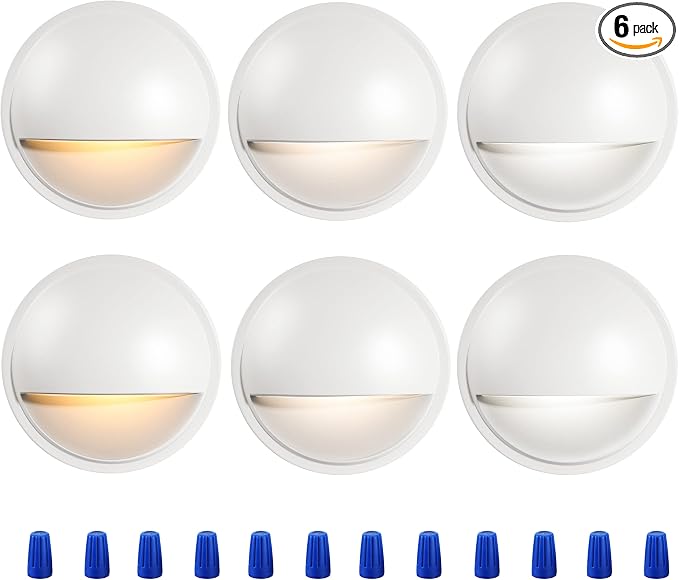 CLOUDY BAY 3CCT Low Voltage LED Deck Lights Outdoor, 2700K/3500K/5000K by CLOUDYBAY