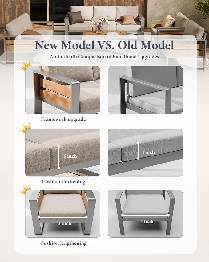 ZANDOR Aluminum Outdoor Patio Furniture - Image 3