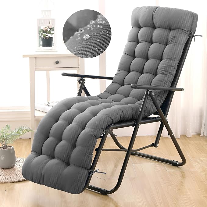 Chaise Lounge Cushions Lounge Chair Cushion Waterproof Thickened 66 x 21 x 4 by Moutosne
