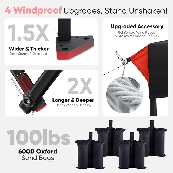 Sekey 10x10 Instant Pop Up Canopy – One Push Setup Easy Up Gazebo; 99% UV - Image 3