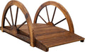 Wooden Garden Bridge, Wood Garden Bridge by Unknown