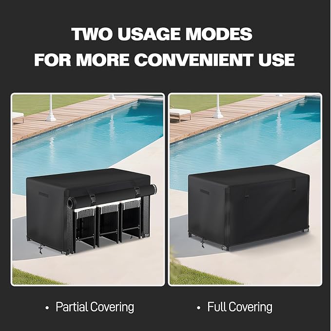 7 Piece Outdoor Bar Height Dining Set Cover - Image 2