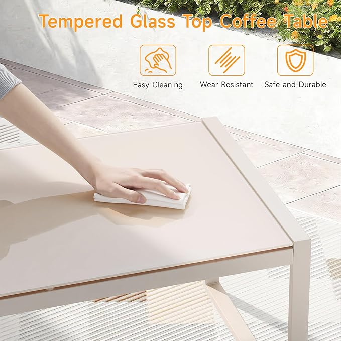 ONBRILL Rectangle Coffee Table - Image 4