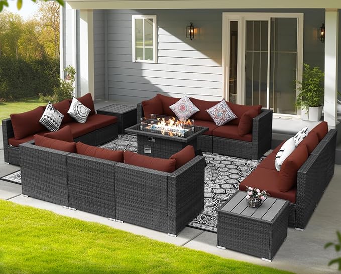 NICESOUL 15 Piece Outdoor Patio Furniture Set - Image 3