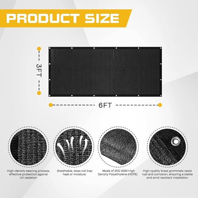 3'x 6' Pergola Shade Cover - Image 2