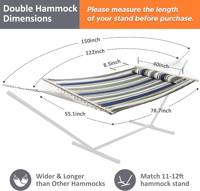SUNCREAT Double Hammocks 2 Person - Image 4
