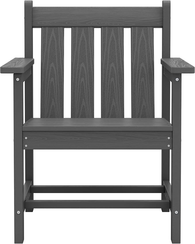 SEWRWALL 3 Pieces Patio Bistro Set, All Weather Adirondack Chair Set - Image 10