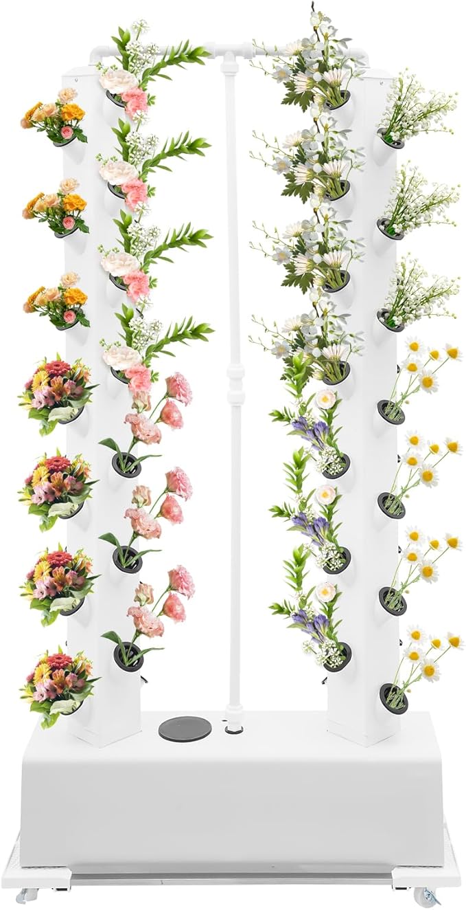 Hydroponic Growing System Kit, 56-Plant Hydroponic Tower Indoor Herb Garden by Unknown