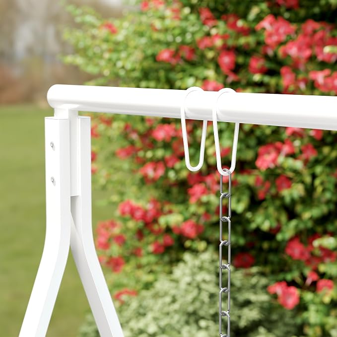 Outsunny Metal Porch Swing Stand, Heavy Duty Swing Frame, Hanging Chair Stand - Image 9