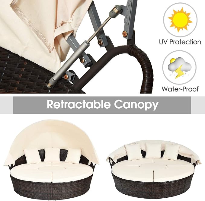 Tangkula Patio Round Daybed - Image 7