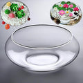 Glass Lotus Bowl Planter, 8 in Lotus Flower Bowl, Lotus Bowls by Unknown