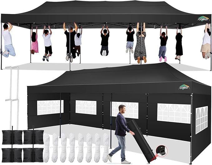 COBIZI 10x30 Pop up Canopy Tent 10x30 Canopy by COBIZI