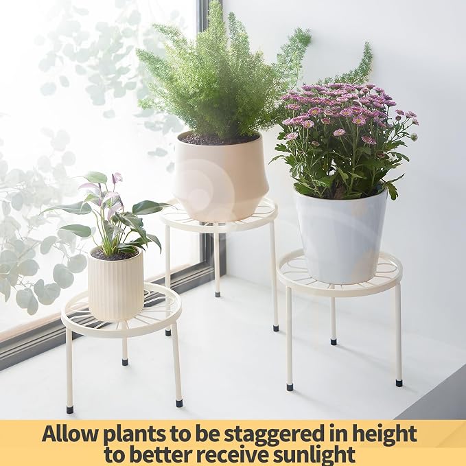 Plant Stand, 5 Pack Heavy Duty Flower Pot Stands, Metal Decoration Racks - Image 7