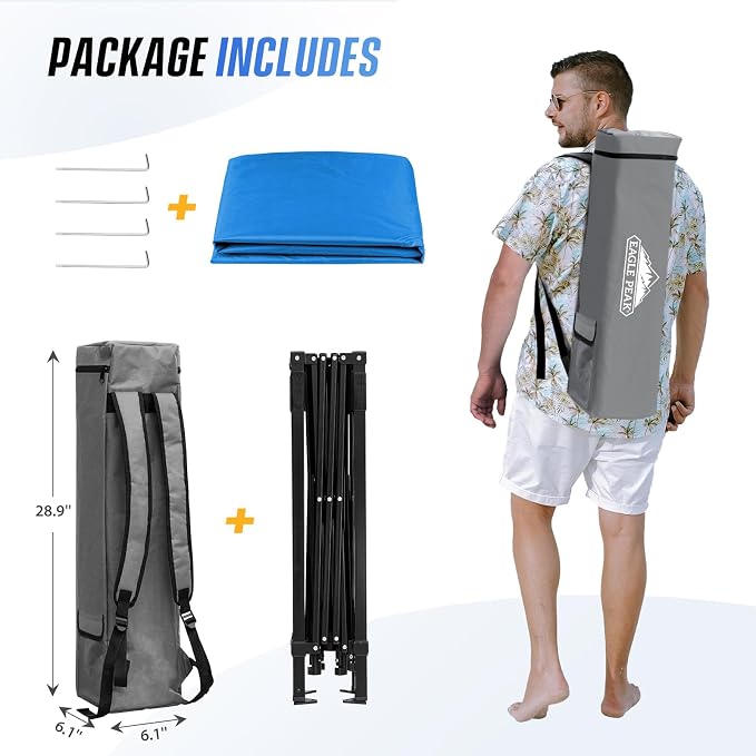 EAGLE PEAK 8x8 Pop Up Canopy Tent - Image 8