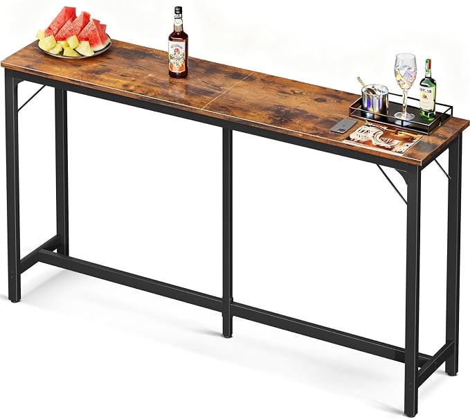 ODK 71 Inch Bar Table, Bar Height Pub Table, Counter Height Bar Table, by ODK