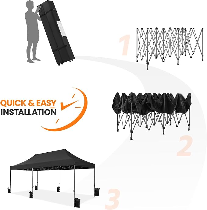 Yaheetech Heavy Duty Pop Up Canopy Tent, 10x20 Commercial Instant Shelter Tent - Image 7