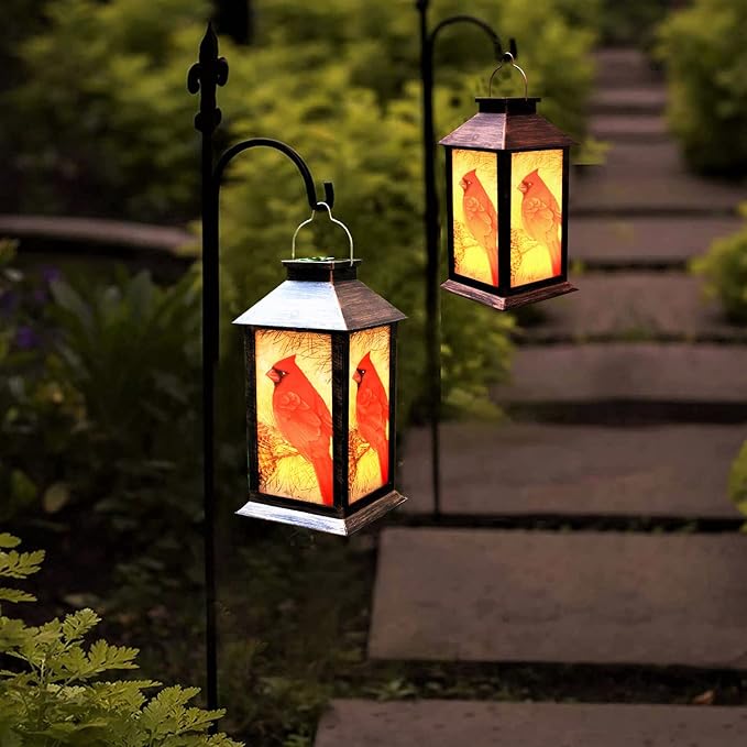 Solar Lanterns, Outdoor Hanging Lanterns Waterproof LED Solar Cardinal Lights - Image 7