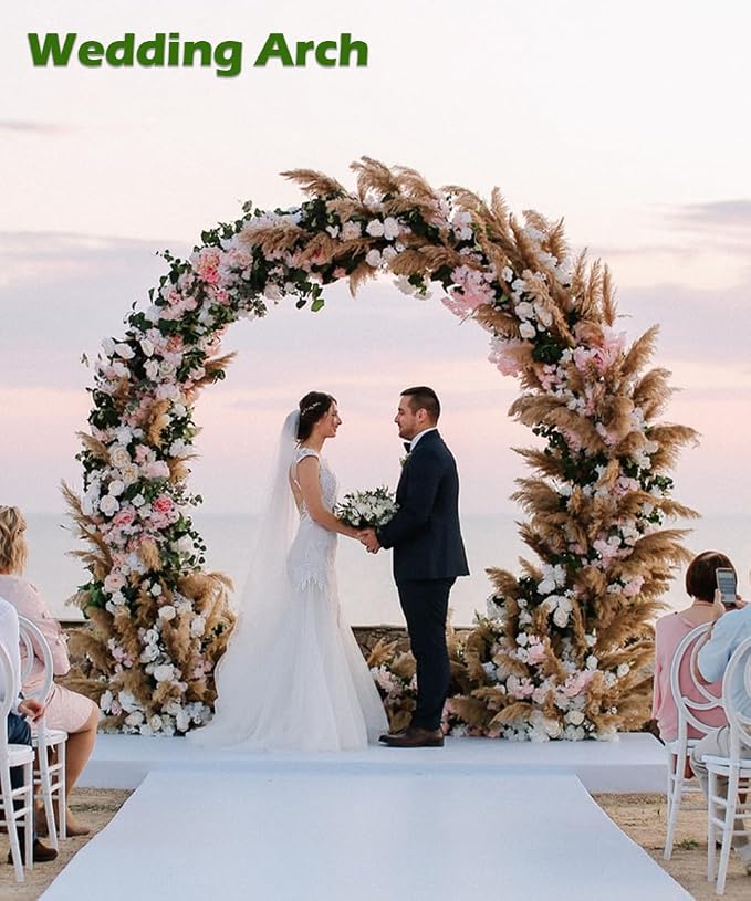 Queension Metal Wedding Arch | for Ceremony Party Decoration 8Ft Wide 7Ft High - Image 6