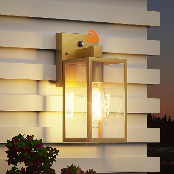 WIHTU Gold Dusk to Dawn Porch Lights, Exterior Lighting Fixtures - Image 9